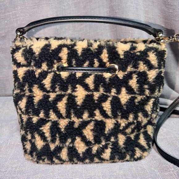Michael Kors Faux Shearling Bucket Bag - Picture 6 of 10